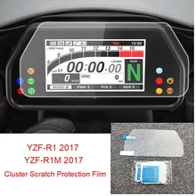 Dla YAMAHA YZF-R1 YZF-R1M 2015 2016 2017 klastra ochrona przed zarysowaniem prędkościomierz folia ochronna na ekran YZF R1 R1M 15 16 17