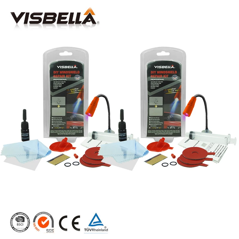Visbella 2pcs Car window repair Windscreen Scratch Chip Crack Restore fix Auto Windshield Repair Kit Window Glass Polishing Kit Visbella 2pcs Car window repair Windscreen Scratch Chip Crack Restore fix Auto Windshield Repair Kit Window Glass Polishing Kit