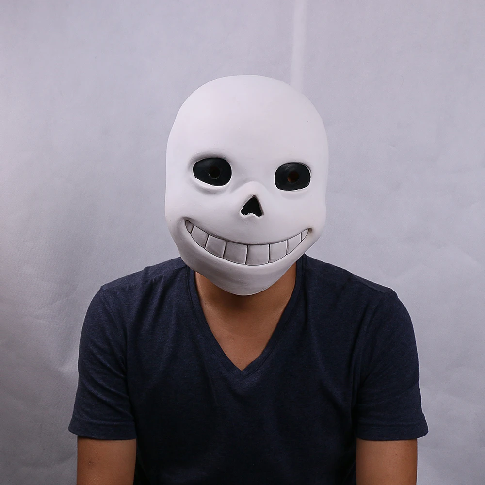 Full head Undertale Sans Latex Masks Cosplay Funny White Helmets Shores Of Halloween Party Fancy Christmas Balls (15)