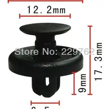 200 шт. Передняя подкрылок push-Тип фиксатор для GM 88970767 для Toyota 90467-10183 для Subaru 909130043 пластик крепежа Зажимы