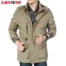 LONMMY 2016 Wasserdichte jacke männer Jaqueta masculina Marke kleidung Armee windjacke Military jacken männer winddicht mantel männlichen