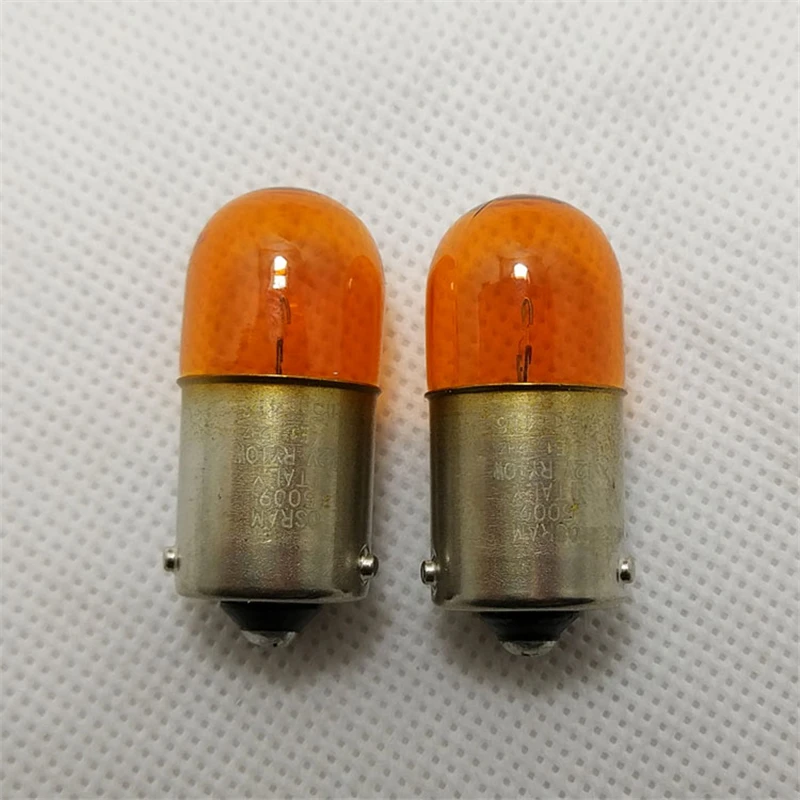 

Genuine part 2pcs/lot headlight halogen for 5009 RY10W 12V 10W BAU15s bulb blake light width lamp