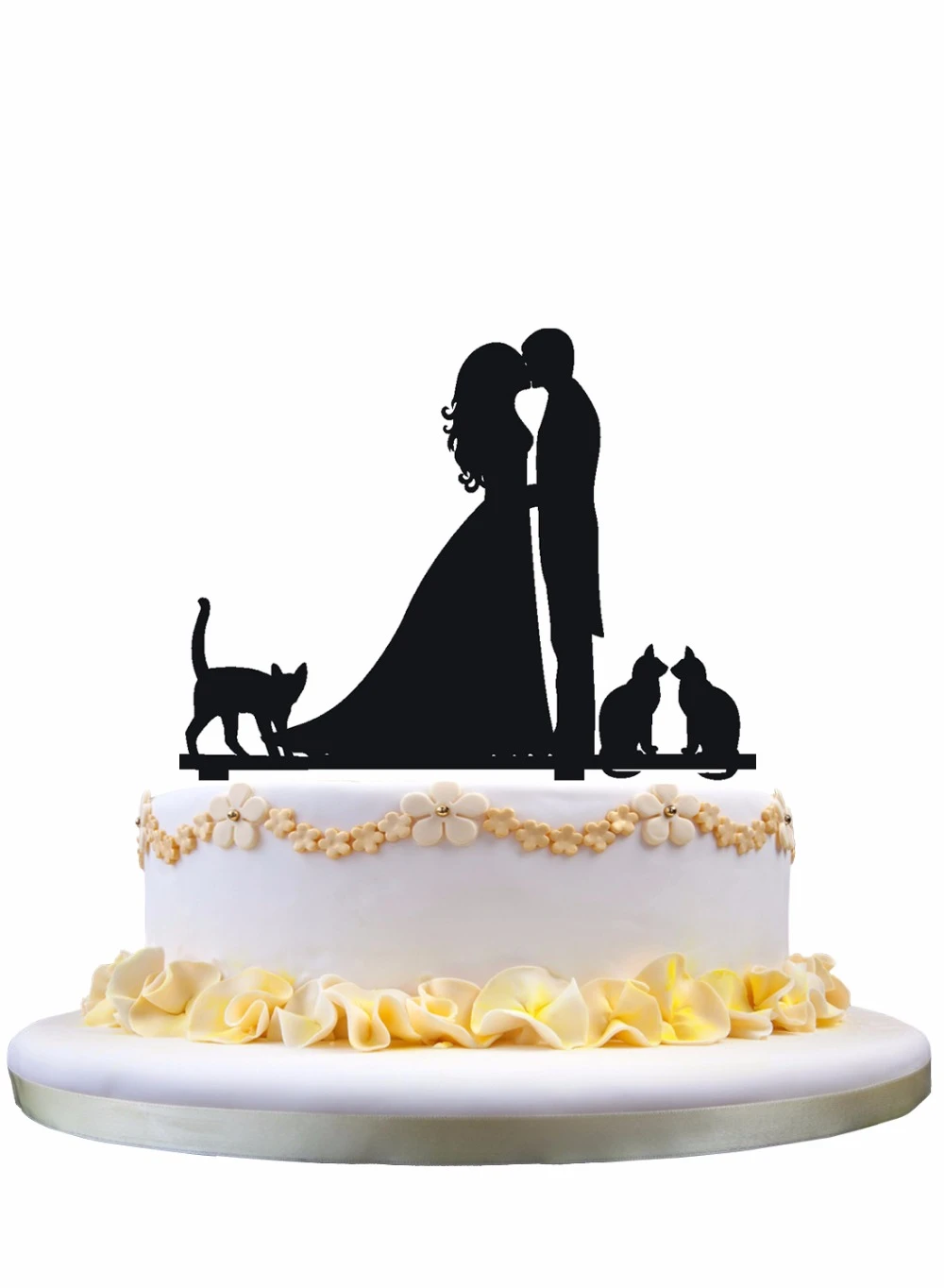 Meijiafei キスカップル 3 愛猫シルエット家族ケーキトッパー Couple Kissing Couple Tcouple Love Aliexpress