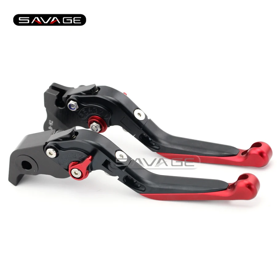 

For DUCATI HYPERMOTARD 821 SP 2013-2014 Black+Red Motorcycle Accessories Adjustable Folding Extendable Brake Clutch Levers