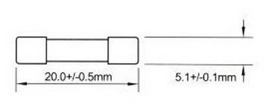 (100 шт./лот) 1A t1A 250 В, 5x20 мм, медленный Стекло Предохранители