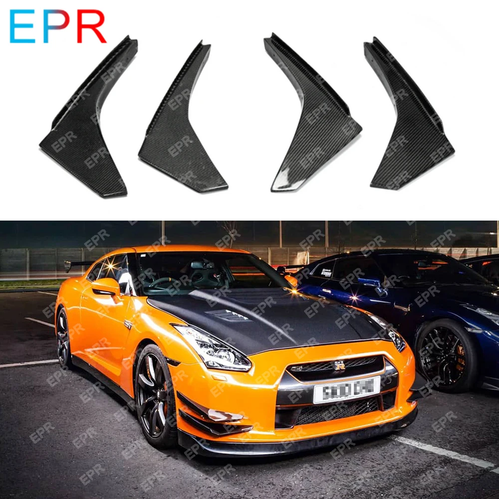 Для Nissan GTR R35 OEM углеродное волокно ранний передний бампер комплект кузова тюнинг