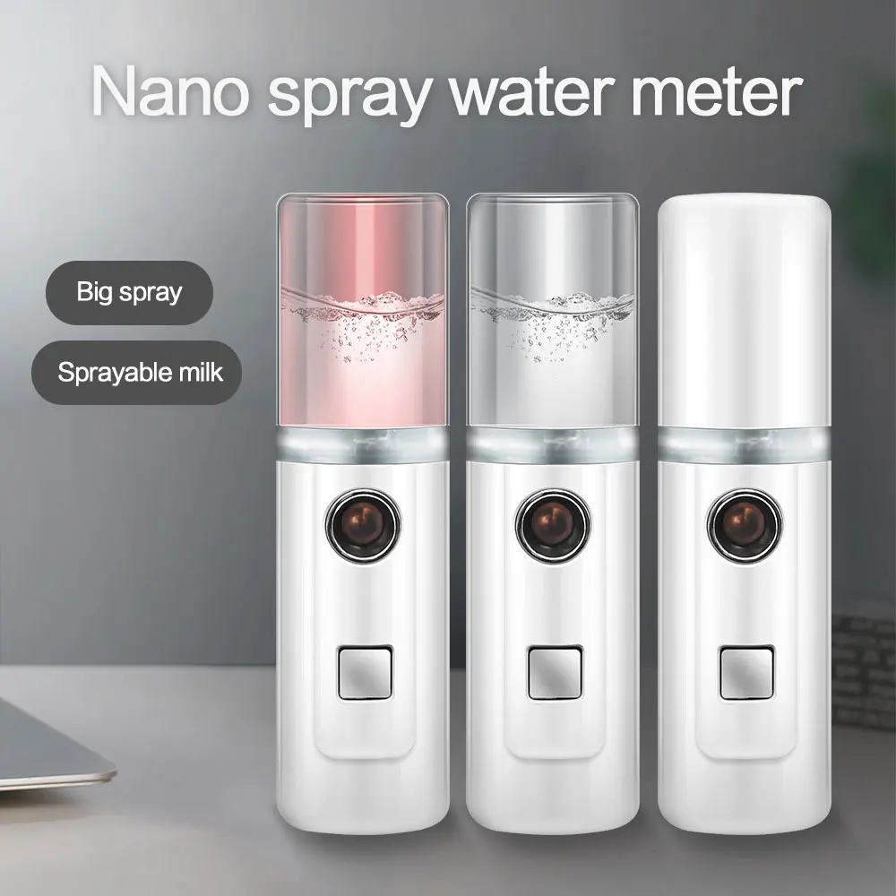 

Facial Beauty Steaming Nano Spray Face Humidifier Moisturizing Instrument Cold Spray Water Replenishment USB Charging Portable