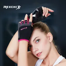 REXCHI Профессиональный тренажерный зал фитнес перчатки спортивное оборудование силовая атлетика Кроссфит тренировки Бодибилдинг перчатки без пальцев