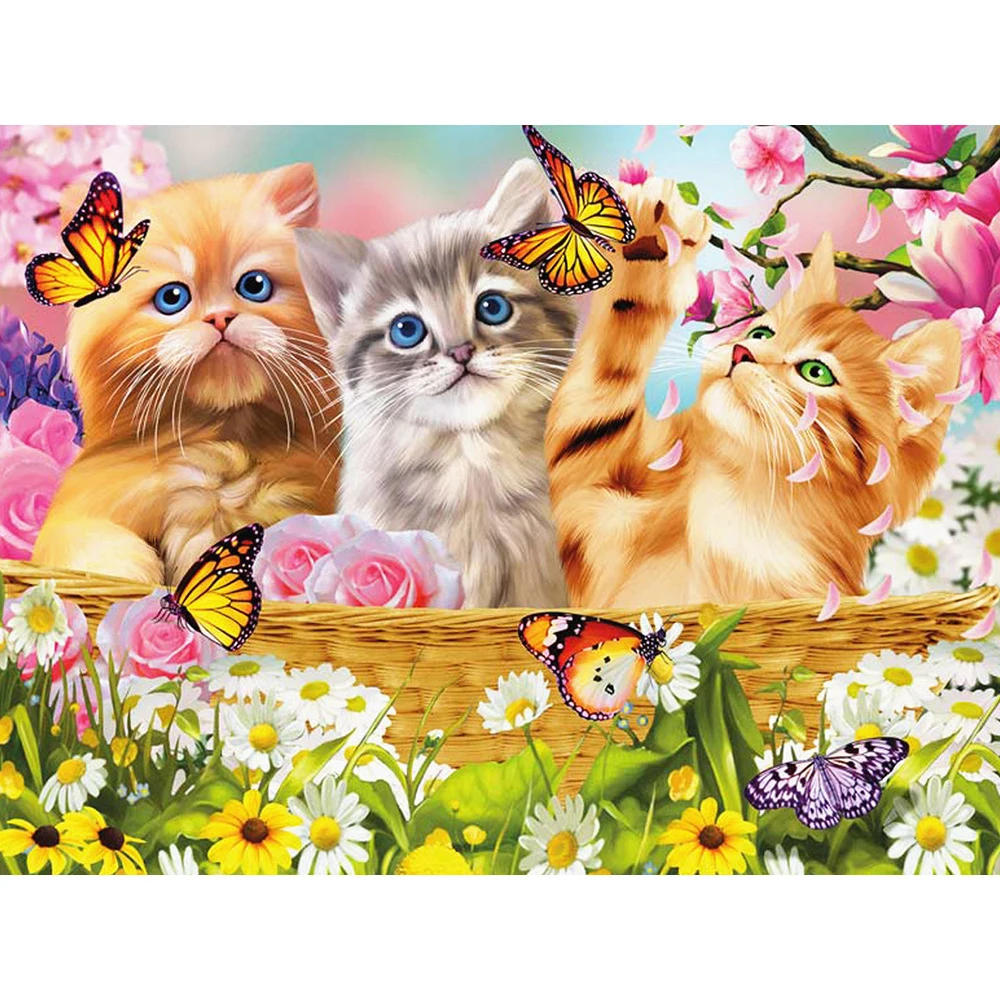 

Diamond Painting Cat Animal Diamond Embroidery Cross Stitch 5D Diamond Mosaic Needlework Handmade DIY Hobby Factory Sale