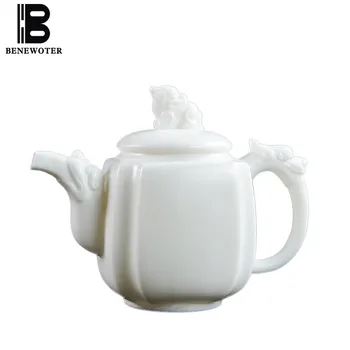 

280 ml Chinese Ceramics Kung Fu Tea Set Dehua White Porcelain Teapot Teaware Boutique Kettle Tea Ceremony Accessories Home Decor
