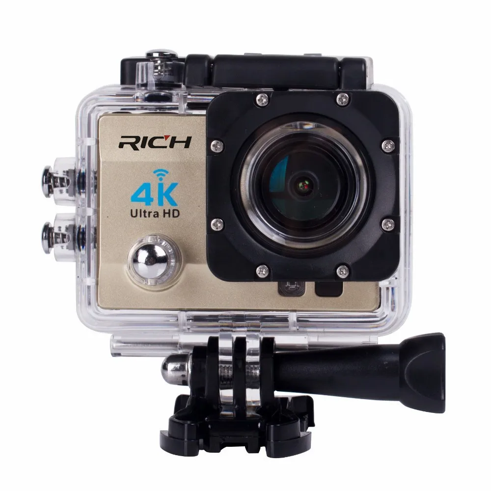 4 K Wifi Экшн-камера SJ8000R 4 K/30fps 1080 P/60fps 720 P/120fps 2," 170D шлем Cam мини-камера водонепроницаемая Экшн-камера