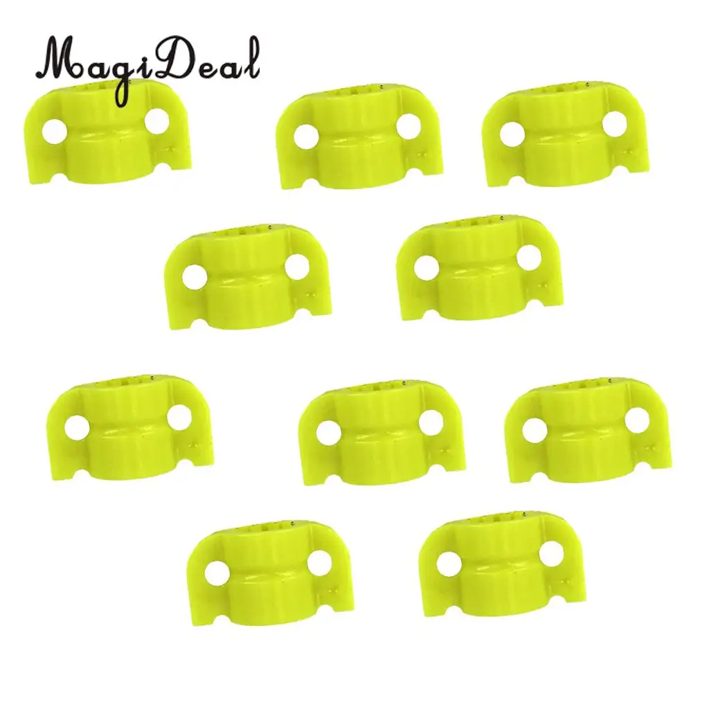 MagiDeal 10pcs Plastic Archery Bowfishing Safety Slider for Fishing Arrow Shafts Outer Diameter 8mm