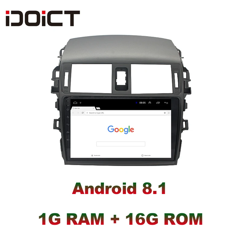 Excellent IDOICT Android 8.1 Car DVD Player GPS Navigation Multimedia For Toyota Corolla Radio 2008-2013 car stereo Bluetooth 3 Excellent IDOICT Android 8.1 Car DVD Player GPS Navigation Multimedia For Toyota Corolla Radio 2008-2013 car stereo Bluetooth 3