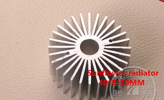 5PCS Sunflower Radiator 40*9*10MM 20 30MM LED lamp bead radiator aluminum alloy round aluminum radiator