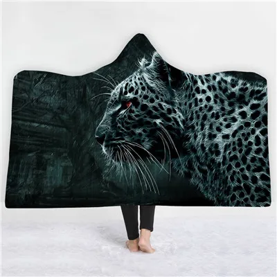 Casegrace мягкие животных бросить Одеяло со шляпой флисовая ткань с принтом гобелен с изображением тигра декоративные капот декоративные одеяла - Цвет: Style 15