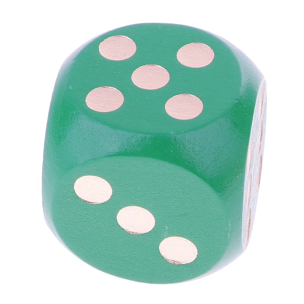 5 Piece/Set 3cm Wooden Dice D6 Six Sided Dotted Dice for D&D DND MTG TRPG Dungeons And Dragons Poker Card Travell Game Toy