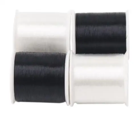 Amo-hilo Invisible de nailon transparente, 0,10mm, 9600M, para costuras  ciegas, telas ligeras, Color blanco y negro transparente - AliExpress