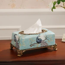 Американский шкатулка Павлин Европейский стиль ретро Роскошные гостиная стол три комплекты украшений