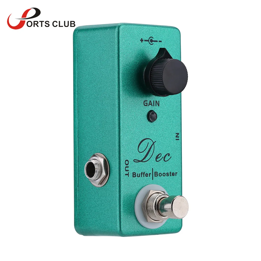 High Quality Dec Buffer Booster Electric Guitar Effect Pedal Mini Single with Clean Boost True Bypass | Спорт и развлечения