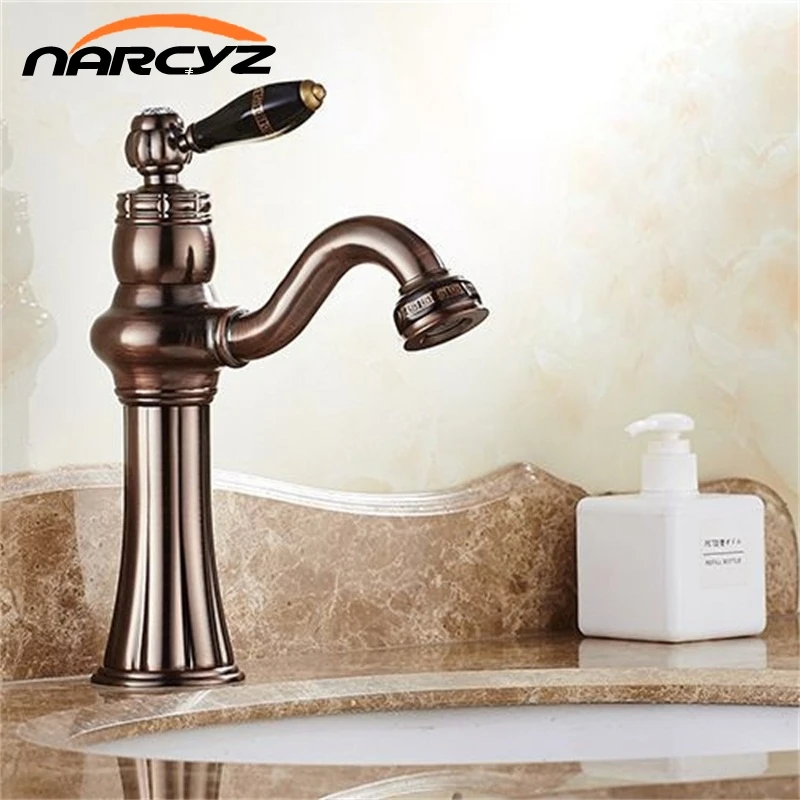 Narcyz Free Shipping ORB single hole hot and cold faucet stage basin bathroom washbasin European XT618 | Обустройство дома