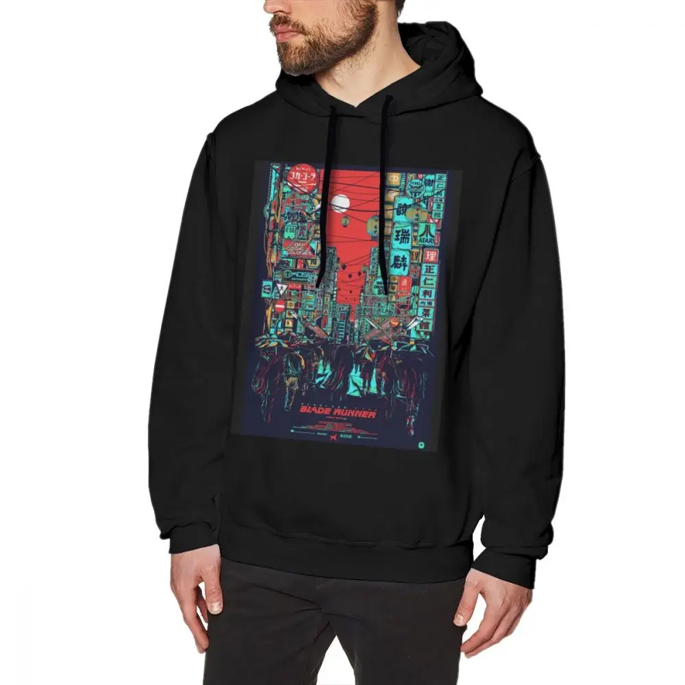 

Blade Runner Hoodie Blade Runner Hoodies Black Long Length Pullover Hoodie Autumn Mens Cotton Oversize Cool Loose Hoodies