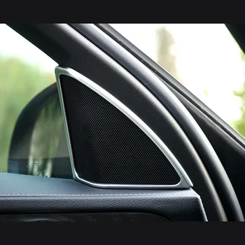 

For Mercedes Benz E Class 2016 2017 2018 Accessories ABS Matte Car interior A-pillar Speaker horn ring Cover Trim car styling