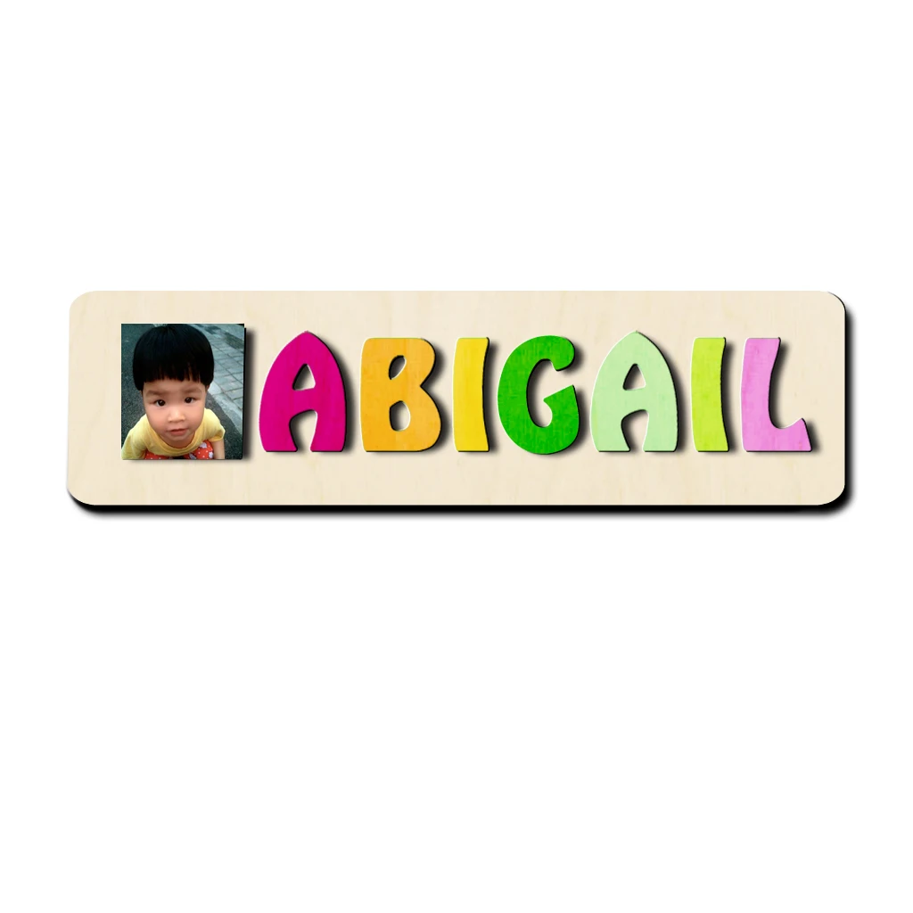 Пользовательское имя головоломка с 4 символами Детское Имя игрушка деревянные персонализированные имя головоломка ручной работы DIY игрушка крещение мальчик новорожденный подарок