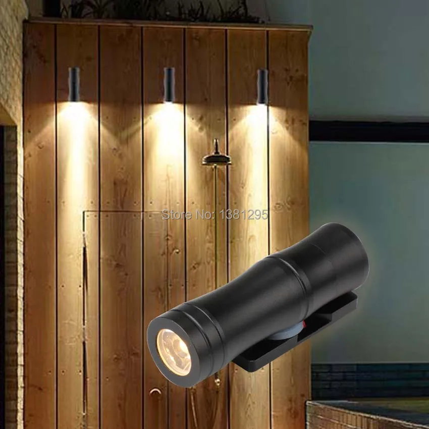 - Outdoor Wall Lamp LED Exterior Garden Porch Up Down Sconces Spot Light Waterproof Outside Fence Spotlight 3W 12V 24V IP65