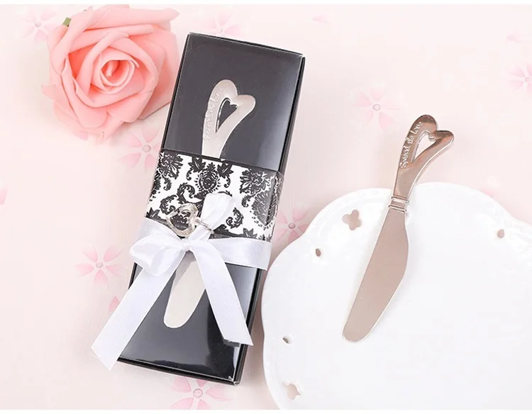Spread the Love Heart Shaped Handle Butter Knife Chrome Cheese Spreader