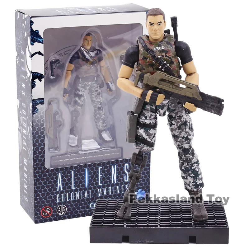 HIYA TOYS Aliens Colonial Marines Cruz Bella Redding Xenomorph Raven Crusher 1:18 ПВХ фигурка игрушки - Цвет: Cruz