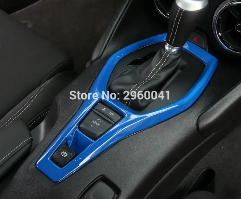 El nuevo Panel de engranajes azules recorta la cubierta de cambio piezas interiores de cromo estilo ABS para Chevrolet Camaro 2017 El nuevo Panel de engranajes azules recorta la cubierta de cambio piezas interiores de cromo estilo ABS para Chevrolet Camaro 2017