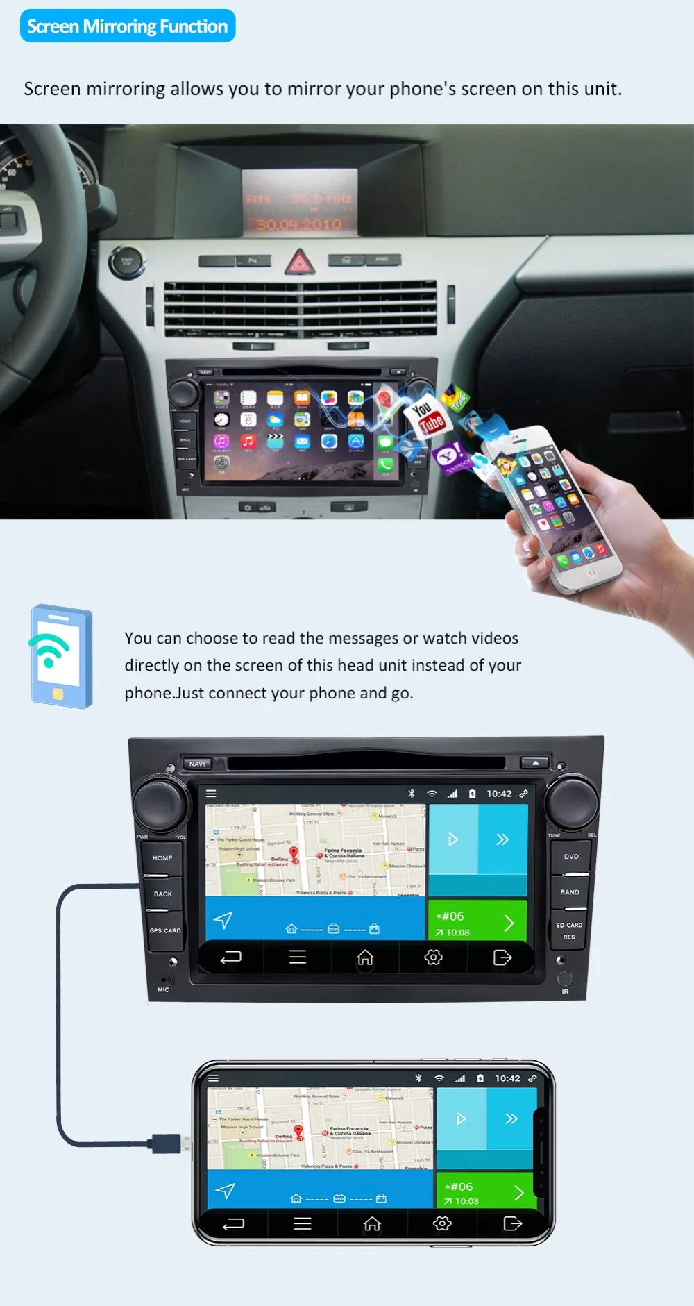Top Bosion Android 9.0 2din car radio gps navi car dvd player for Opel astra/vectra/zafira car stereo head unit with bluetooth wifi 5