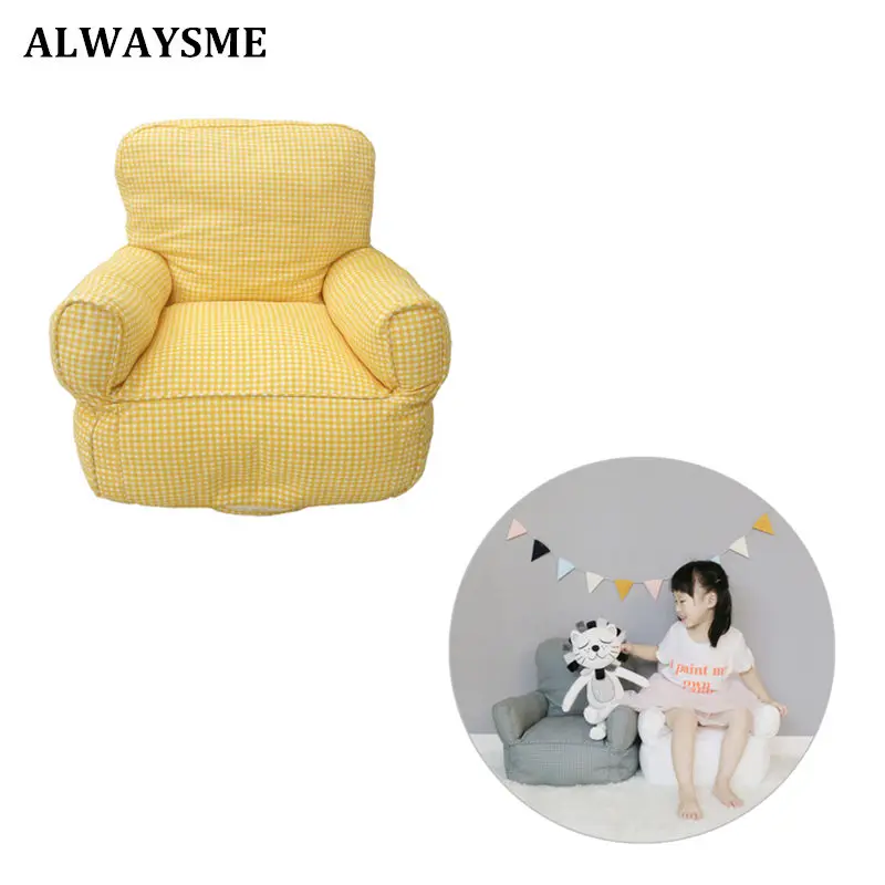 ALWAYSME с наполнителем 38X35X47 см Детские или младшие диванные кресла Bean Sofa Chair Removal-Able Wash PP Хлопок& мяч материал