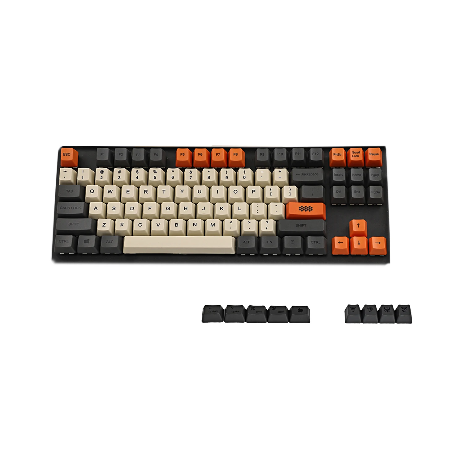 YMDK углеродный краситель Sub 108 87 61 клавиши Mac толстый PBT OEM профиль Keycap для