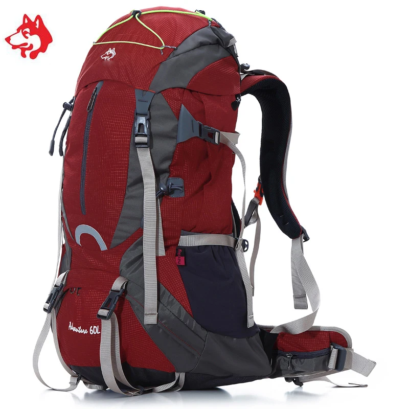 

Brand Unisex 60L Outdoor Sport Travel Hiking Backpacks Bag For Climbing Mountian Mochila Camping Hunting Backpack Rucksack