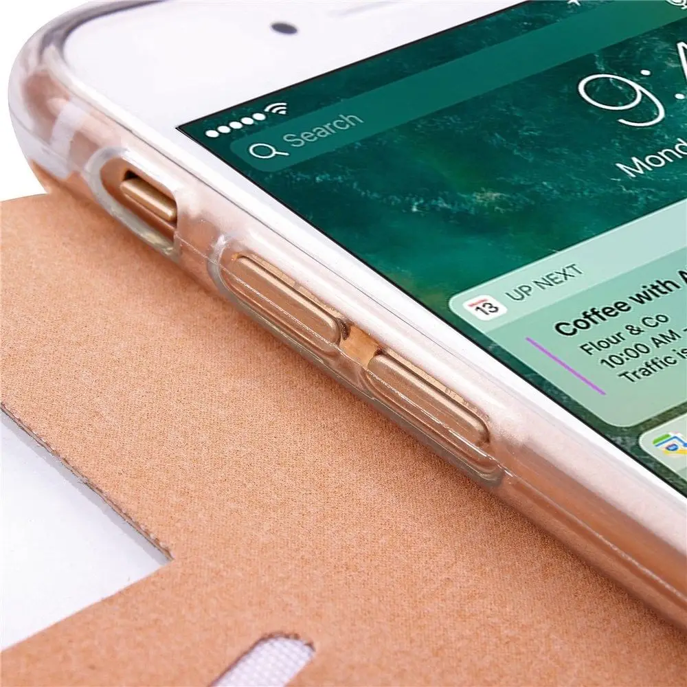 ZEALLION для Apple iPhone 6 6s 7 8 Plus X Роскошный чехол ромб из искусственной кожи окно