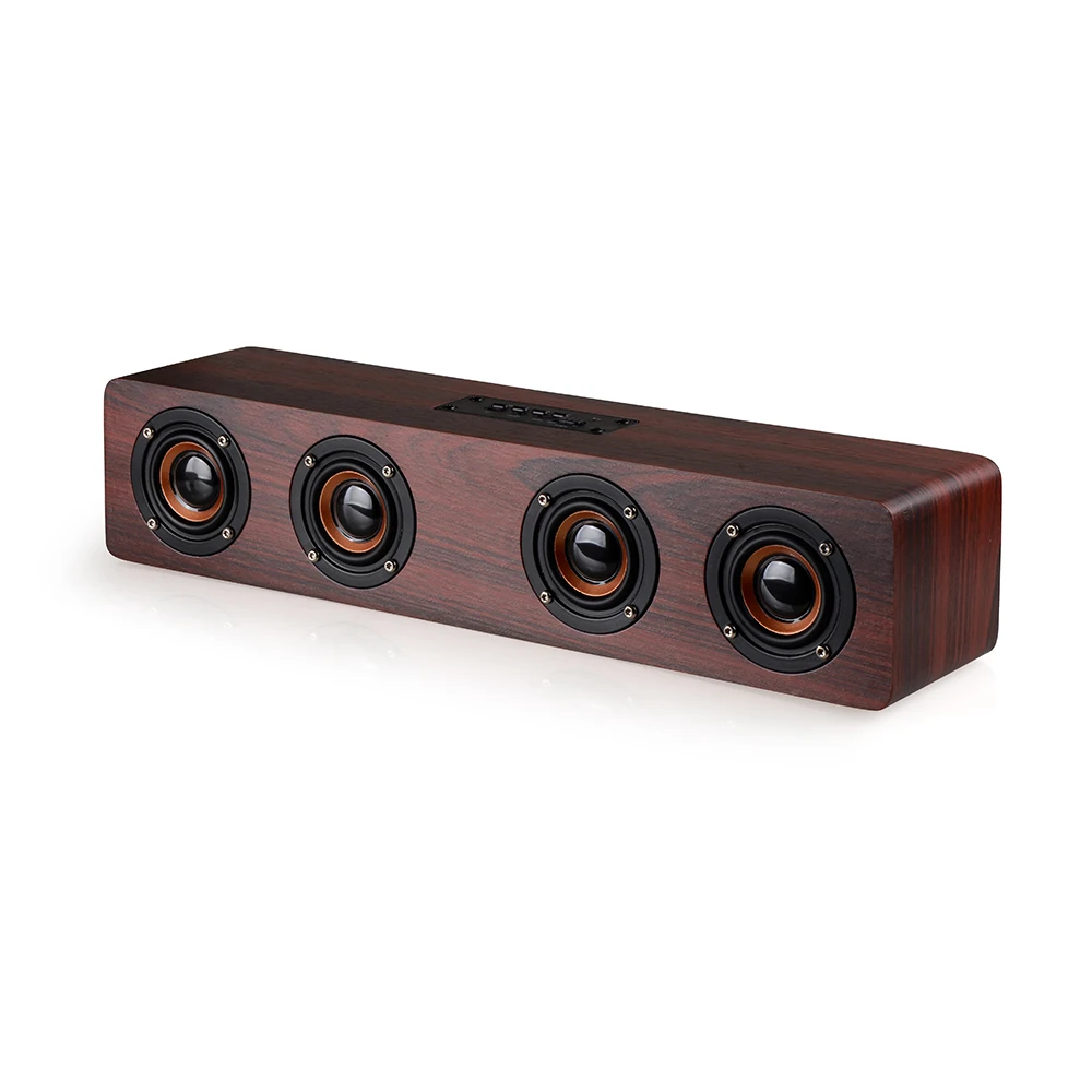 

Wooden bluetooth loudspeakers musical column bluetooth speaker for PC laptop phone computer wireless stereo speaker subwoofer