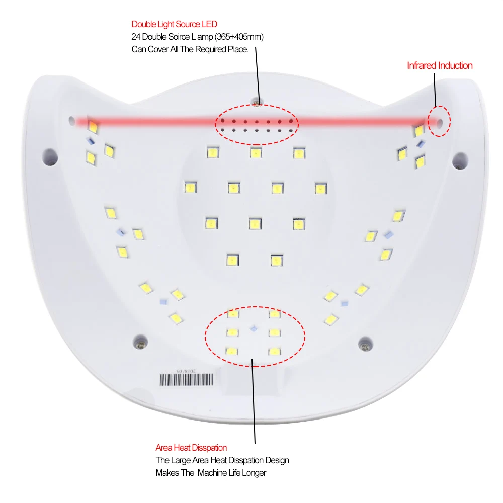 SUNX54/40/36 Вт УФ лампа Светодиодный лампа для ногтей для маникюра ногтей Сушилка для ногтей гели две стороны лампа инфракрасного зондирования ЖК-дисплей Дисплей