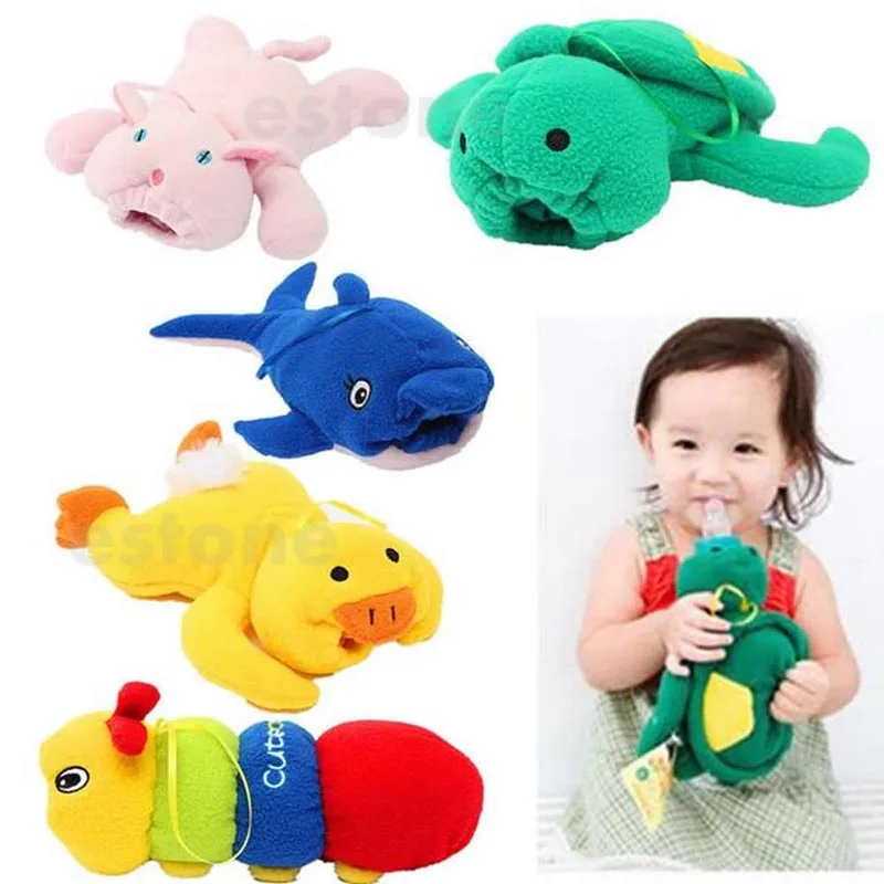 

Cute Baby Feeding Bottle Plush Pouch Covers Nursing Keep Warm Holders Case
