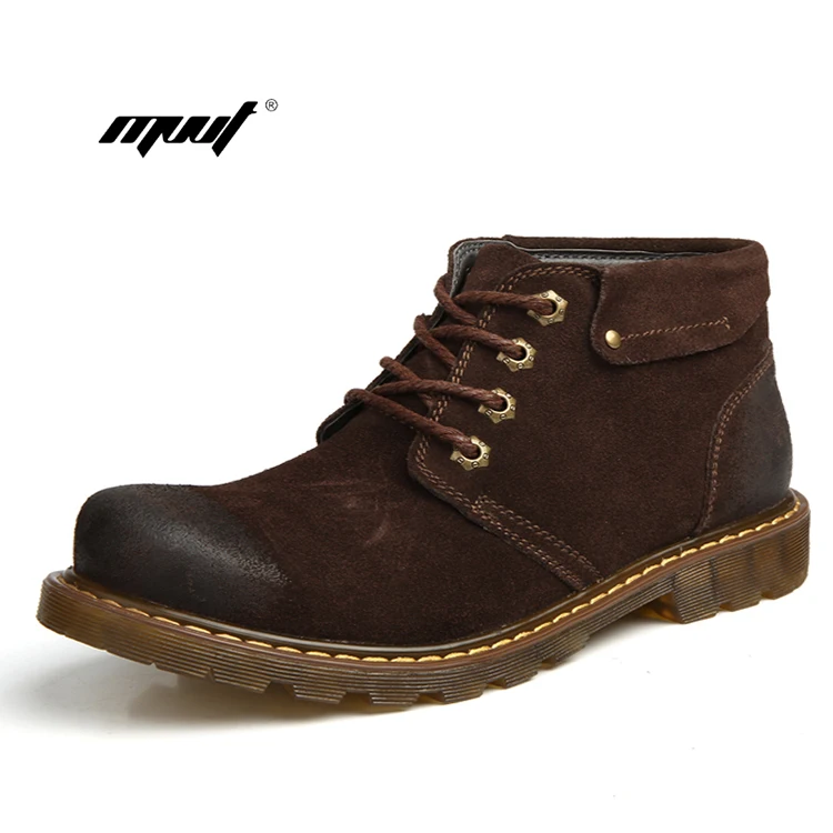 

Men Ankle Boots Genuine Leather Warm Winter Boots Men Brand Casual Cowboy Snow Boots For Men Fashion Winter Shoes