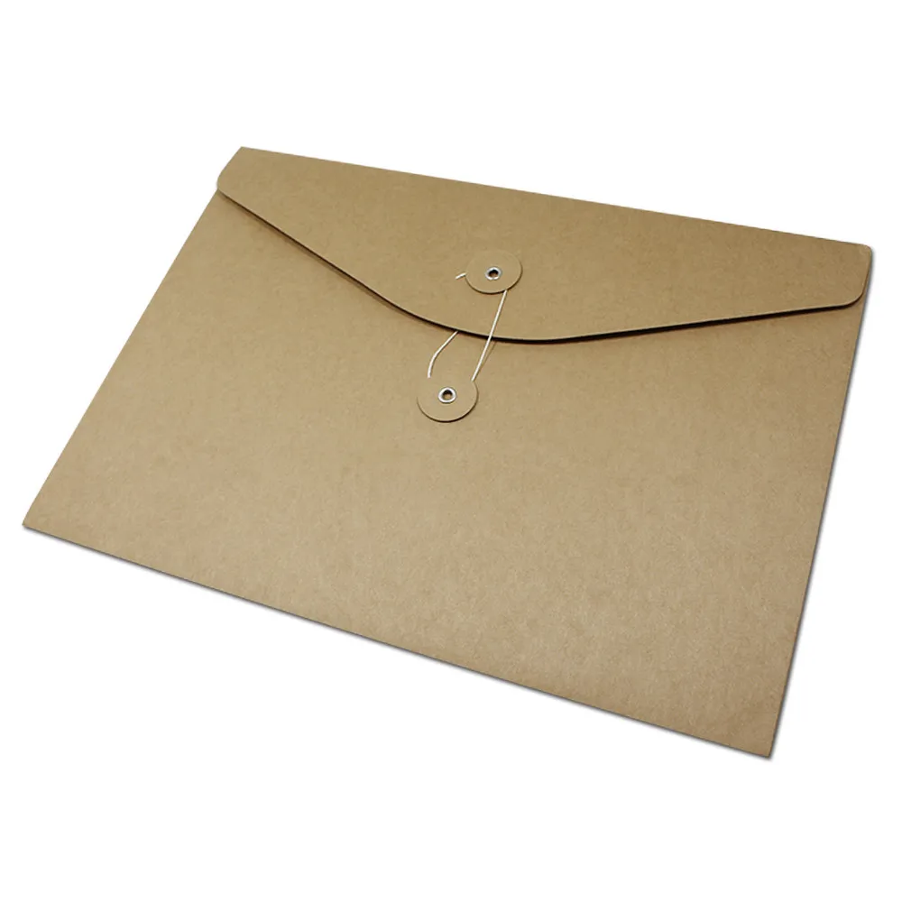 20Pcs/Lot Kraft Paper Sealing File Package Bags Retro Brown Documents ...
