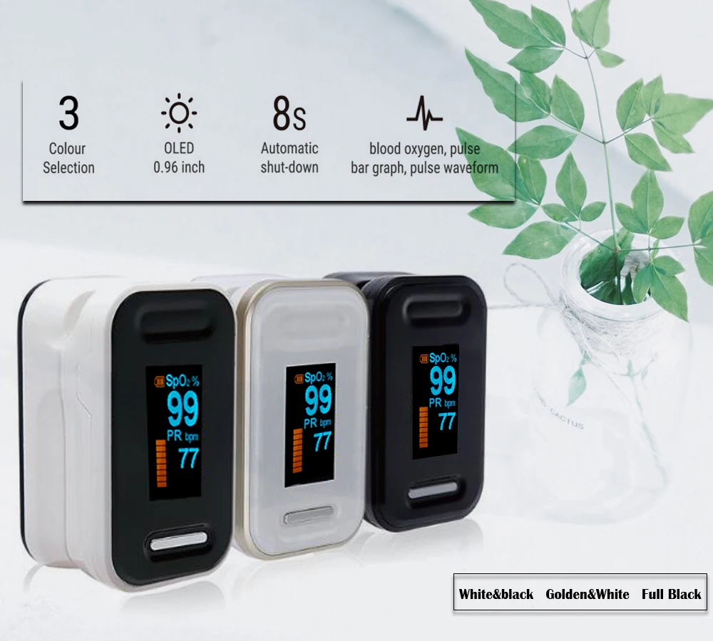 TOPCNMED CE OLED с бесплатным мешок 3 цвет визуально и аудио Пульсоксиметр кровь насыщения кислородом SpO2 PR Oximetro монитор