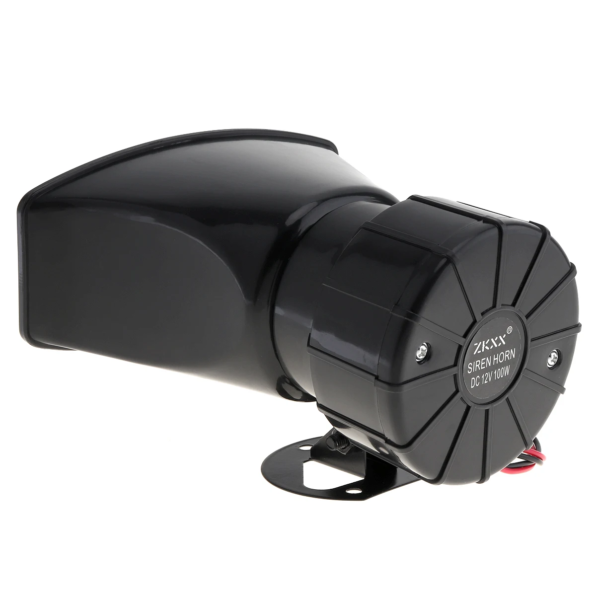 12V 100W 7 Sound Loud Auto Car Warning Alarm Fire Siren Horn Speaker with Brown Remote Controller