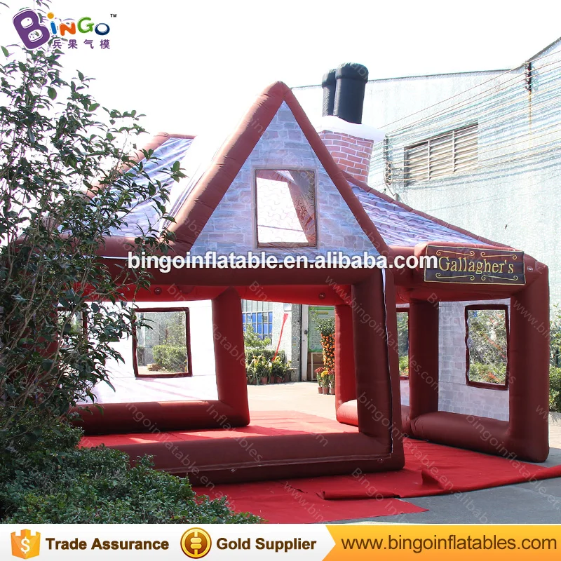  Portable 6X5X5 M inflatable bar tent for wedding party inflatable tiki bar for celebration event ad