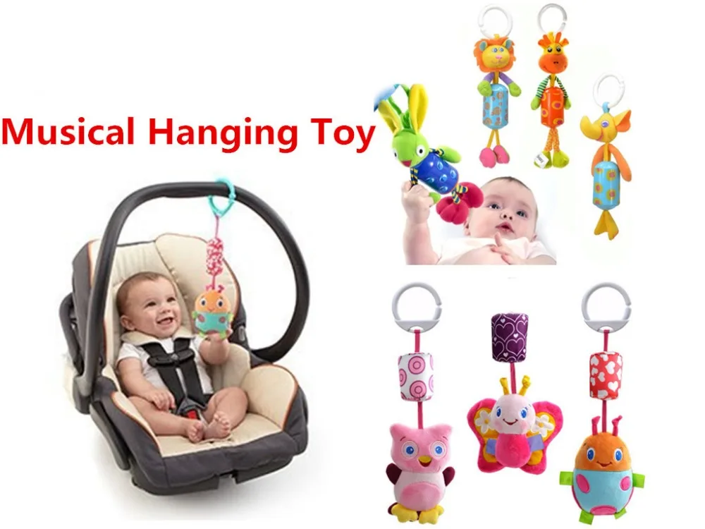 Musical Baby Hanging Toy Rattle Newborn Infant Bed Educational Toy