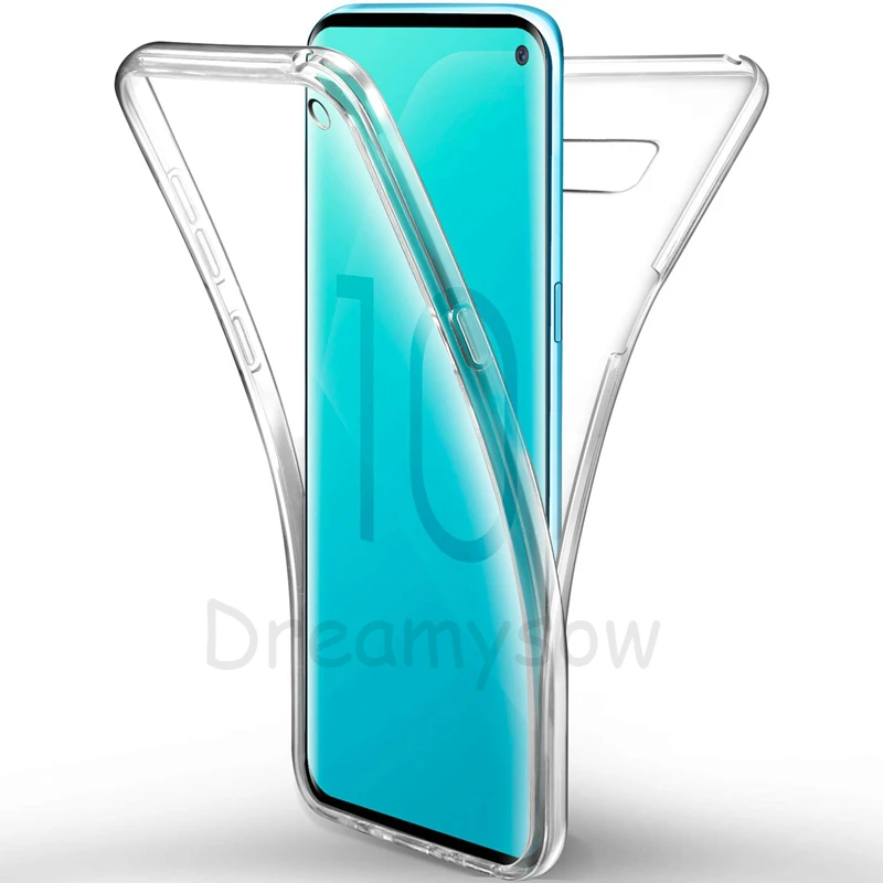 

360 Degree Full Body Soft Clear Case for Samsung Galaxy A50 A30 M10 A7 A6 A8 J4 J6 Plus 2018 S8 S9 S10e Plus S7 S6 Note8 9 Cover