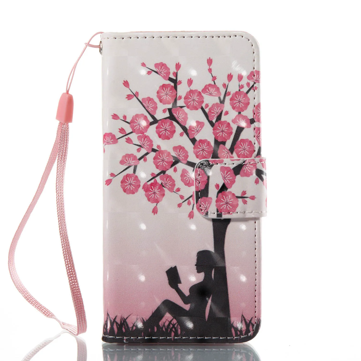 Adsorption Painting PU Leather Phone Case For iPod Touch 5 th5 &ampTouch 6 th6 Flip Wallet Stand Cover case | Мобильные телефоны и