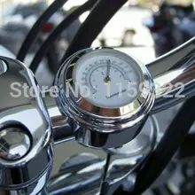 Неопределенные аксессуары для мотоциклов 7/" 1" рулевой термометр водонепроницаемый белый циферблат для Honda Suzuki Kawasaki Yamaha Harley