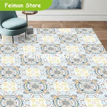 Персидский стиль простые геометрические печатные ковры и ковры журнальный столик спальня гостиная Нескользящие коврики домашний декор
