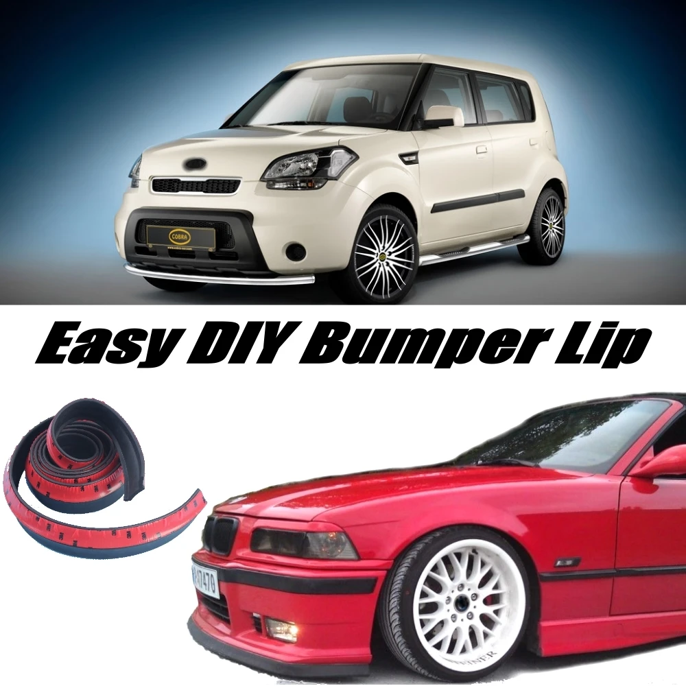 NOVOVISU For KIA Soul Front Spoiler Skirt Bumper Lip Deflector Lips Veiw  Body Kit  Strip Splitter 01